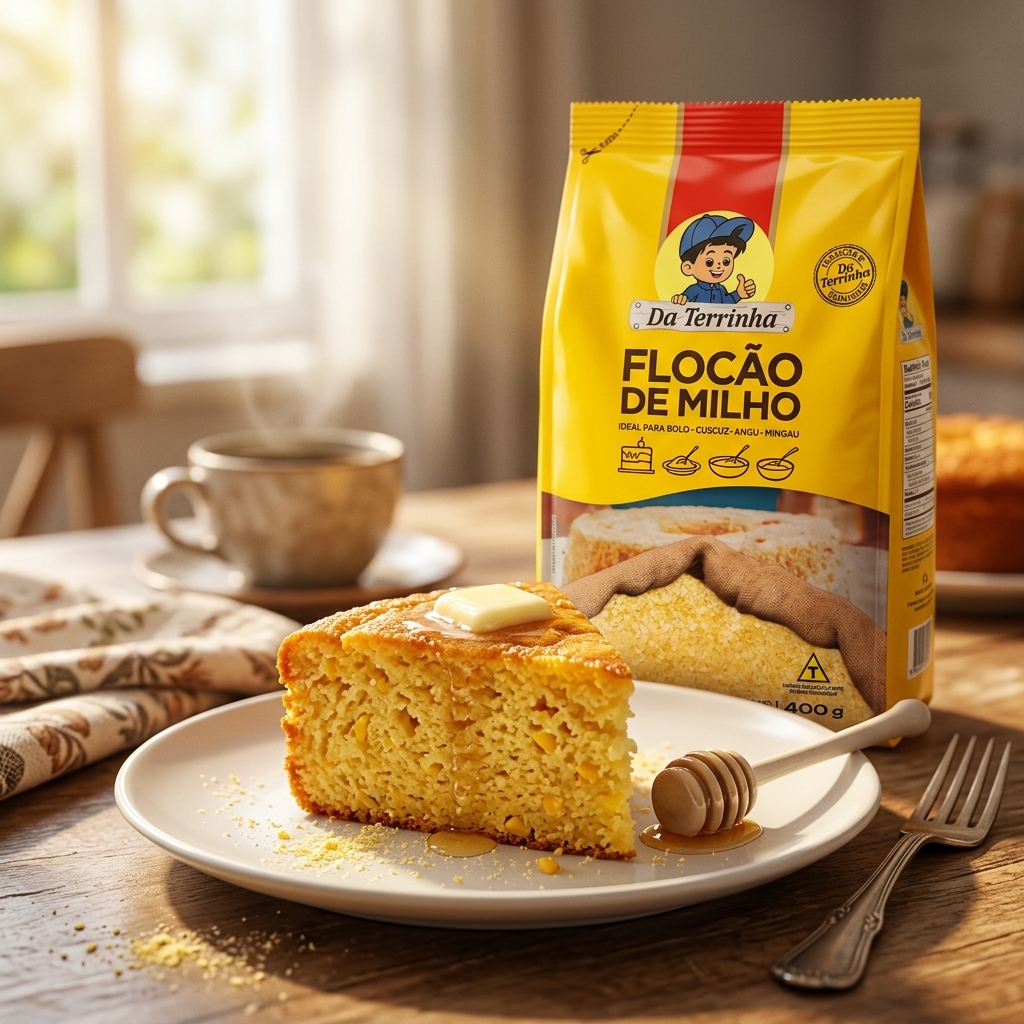 Flocão de Milho Da Terrinha - Flocos de Milho Premium