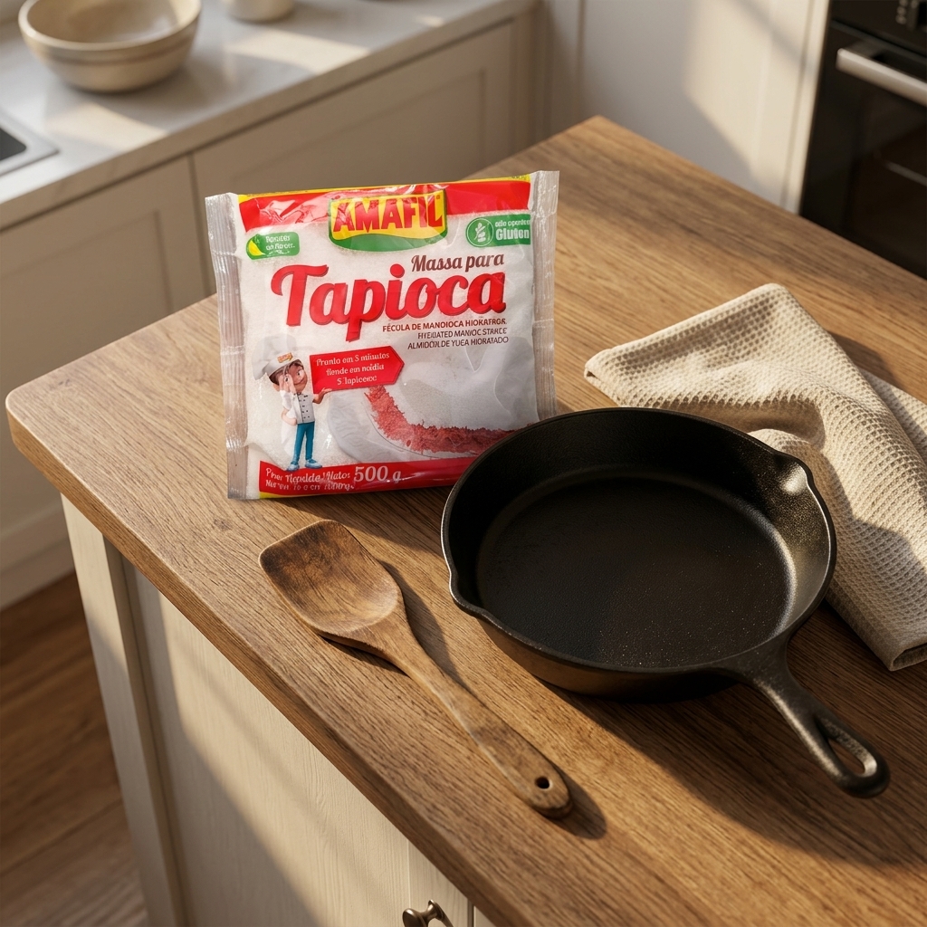 Tapioca Hidratada Amafil 500g - Fécula de Mandioca Pronta
