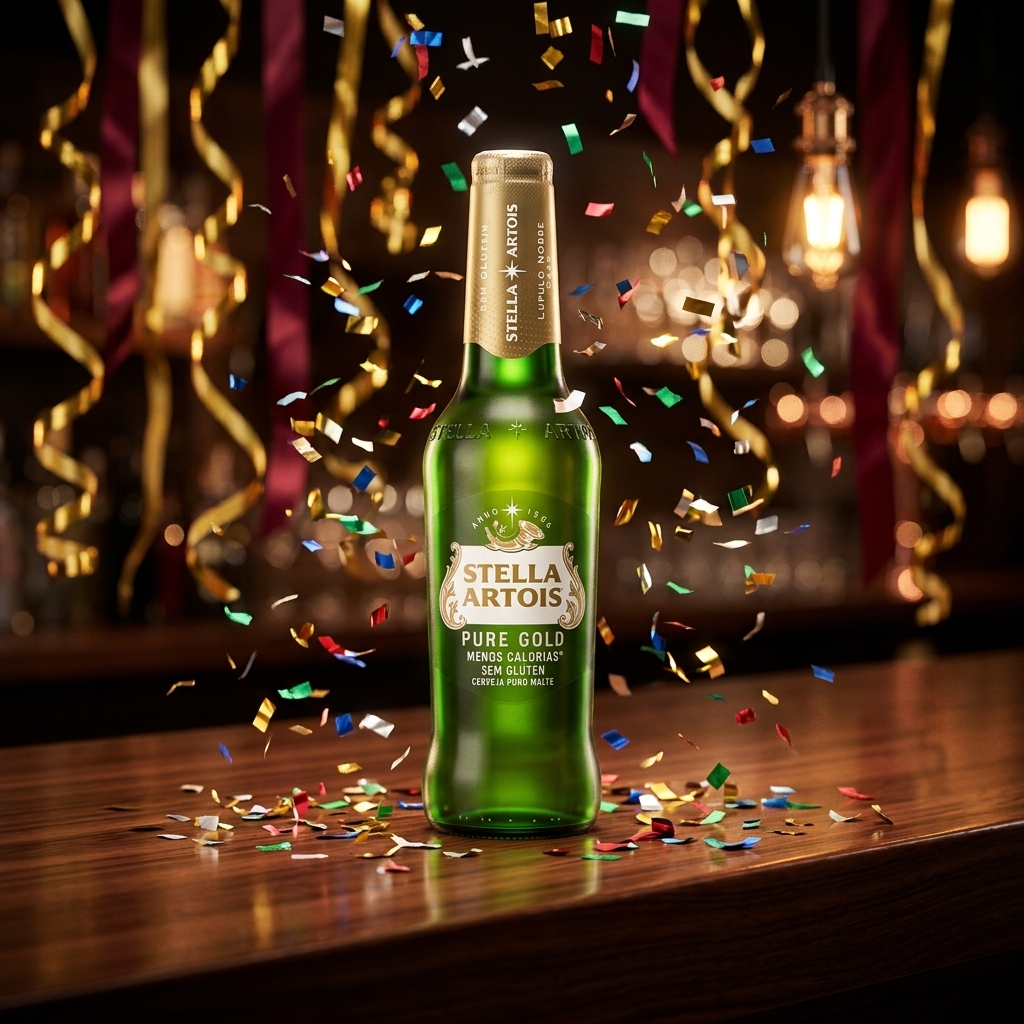 Stella Artois Pure Gold Cerveja Belga Premium Sem Glúten 350ml